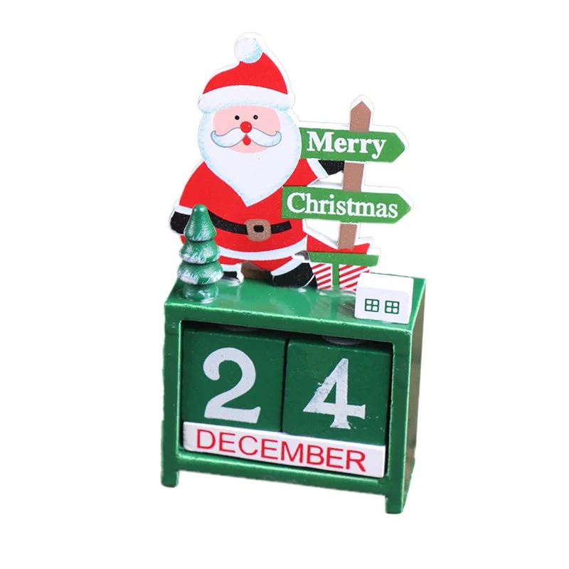 Wooden Christmas Advent Countdown Calendar With Painted Blocks Holiday Home Ornament Decor Santa Claus Snowman Reindeer Pattern
Wooden Christmas Advent Countdown Calendar With Painted Blocks Holiday Home Ornament Decor Santa Claus Snowman Reindeer Pattern