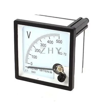 AC 0-500V Measuring Range Panel Mounting Voltmeter SQ-72 72mm x 72mm
AC 0-500V Measuring Range Panel Mounting Voltmeter SQ-72 72mm x 72mm