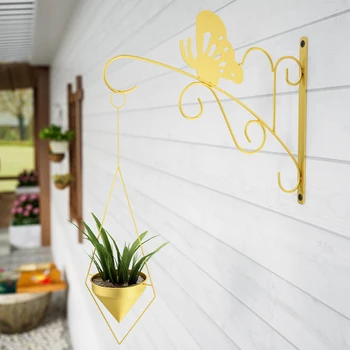 Butterfly Shape Hanging Plant Bracket Garden Balcony Bird Feeder Wind Chime Wall Hook Indoor Outdoor For Flower Pots With Screws
Butterfly Shape Hanging Plant Bracket Garden Balcony Bird Feeder Wind Chime Wall Hook Indoor Outdoor For Flower Pots With Screws