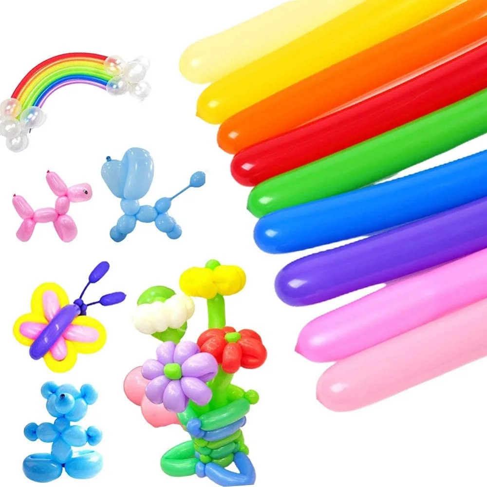 100PCS Twisting Animal Balloons Assorted Color Thickening Latex Twisting Modeling Long Magic Balloons for Animal Shape Weddings
100PCS Twisting Animal Balloons Assorted Color Thickening Latex Twisting Modeling Long Magic Balloons for Animal Shape Weddings