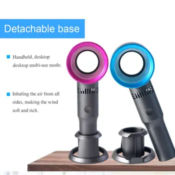 360° Portable Bladeless Handheld Cooler USB Rechargeable No Leaf Handy Fan
360° Portable Bladeless Handheld Cooler USB Rechargeable No Leaf Handy Fan