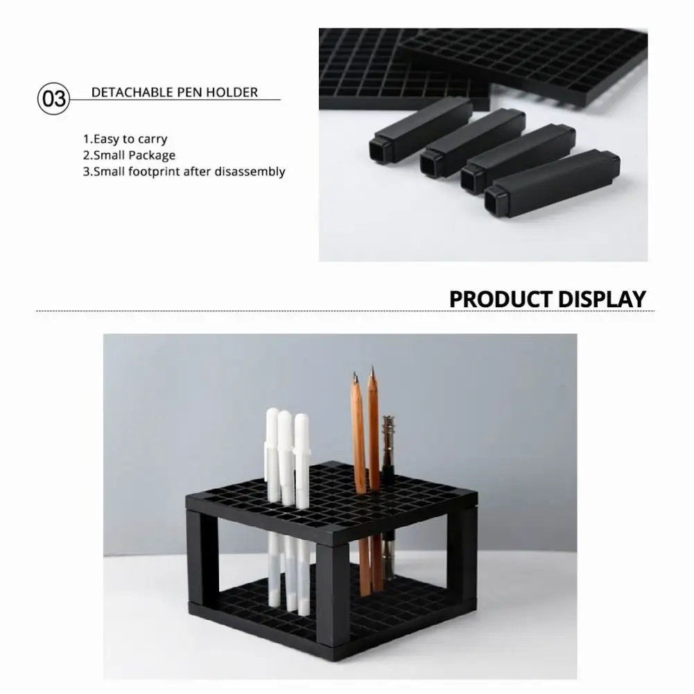96-hole Square Shelf Pencil & Brush Holder Artist Detachablfor Pens Paint Brushes Colored Pencils Markers Art
96-hole Square Shelf Pencil & Brush Holder Artist Detachablfor Pens Paint Brushes Colored Pencils Markers Art