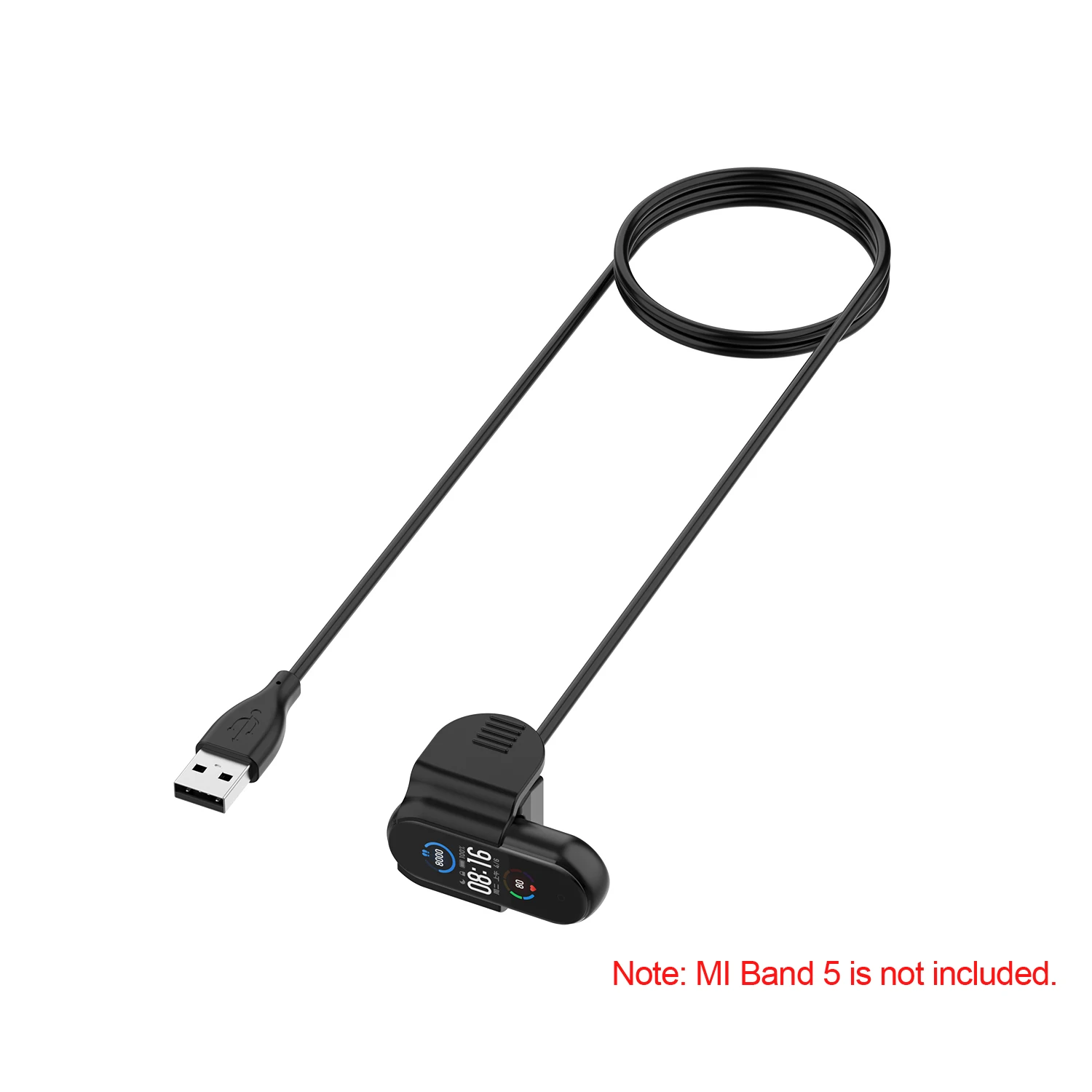 USB зарядный док кабель совместимый с Mi Band 5 зарядное устройство зажимом для