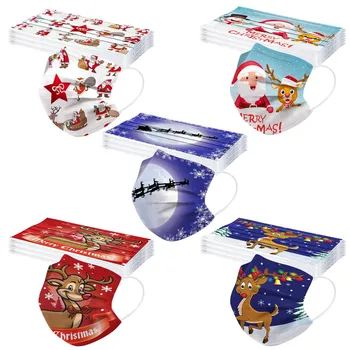 50pc Children's Disposable Three-layer Filter Protective Dustproof Mask Christmas Printing Pattern Elastic Ear-hook Mask
50pc Children's Disposable Three-layer Filter Protective Dustproof Mask Christmas Printing Pattern Elastic Ear-hook Mask