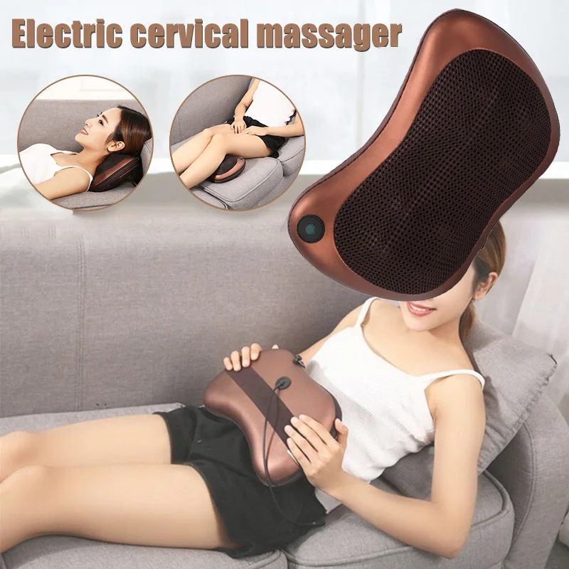 Многофункциональная Массажная подушка Электрический массажер для шеи спины