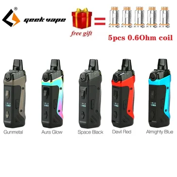 Free 5pcs Coil!!! GeekVape Aegis Boost Pod Kit Built in 1500mAh battery 40W Output 3.7ml Cartridge MTL DTL Vape kit vs Vinci 
Free 5pcs Coil!!! GeekVape Aegis Boost Pod Kit Built in 1500mAh battery 40W Output 3.7ml Cartridge MTL DTL Vape kit vs Vinci