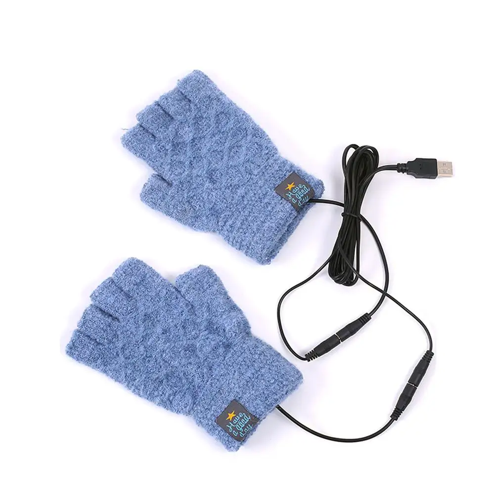 Electric USB Heated Gloves Winter Thermal Half-finger Hand Warmers Warm Half Fingerless Mitten For Home Bike Cycling Camping
Electric USB Heated Gloves Winter Thermal Half-finger Hand Warmers Warm Half Fingerless Mitten For Home Bike Cycling Camping