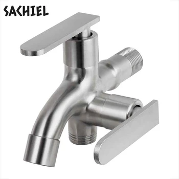 Dual Handle Switch Double Spout Outlet Washing Machine Faucet Brass Hose Faucet Outdoor Garden Cold Water Tap Chrome Gold
Dual Handle Switch Double Spout Outlet Washing Machine Faucet Brass Hose Faucet Outdoor Garden Cold Water Tap Chrome Gold