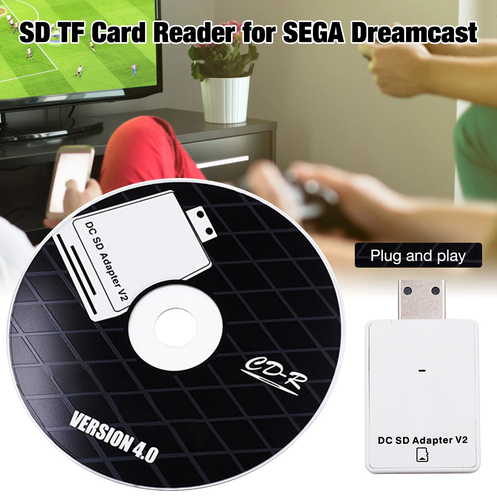 SD TF кардридер адаптер для SEGA Dreamshell V4.0 4 0 CDI ISO игрового файла на карту Лидер продаж |