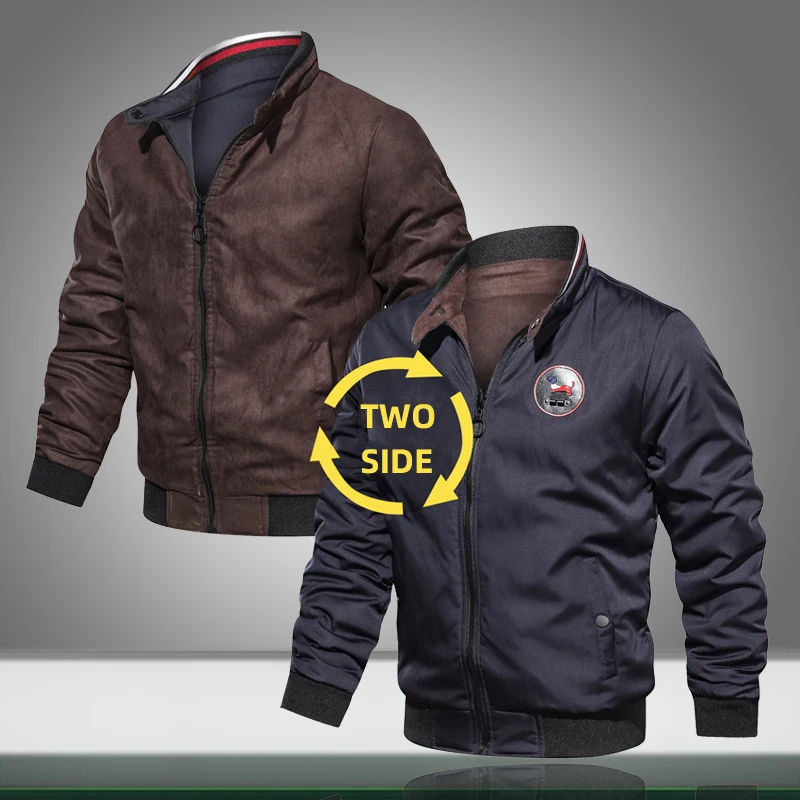 2019 New Men Pilot Jacket Solid Two Side Autumn Casual Male Military Bomber Jackets Zipper Stand Collar Mens Loose Coat Chaqueta
2019 New Men Pilot Jacket Solid Two Side Autumn Casual Male Military Bomber Jackets Zipper Stand Collar Mens Loose Coat Chaqueta