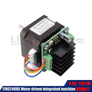 New 17hs2408S two-phase 0.6A L28MM four wire stepping motor with micro back driver For 3D CNC worm wheel edging machine
New 17hs2408S two-phase 0.6A L28MM four wire stepping motor with micro back driver For 3D CNC worm wheel edging machine