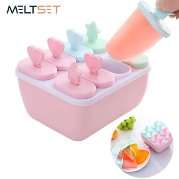 6/8 cell Ice Cream Mold Ice Cube Popsicle Molds Kitchen DIY Homemade Dessert Ice Cream Sticks Maker Freezer Popsicle Ice Mould 
6/8 cell Ice Cream Mold Ice Cube Popsicle Molds Kitchen DIY Homemade Dessert Ice Cream Sticks Maker Freezer Popsicle Ice Mould