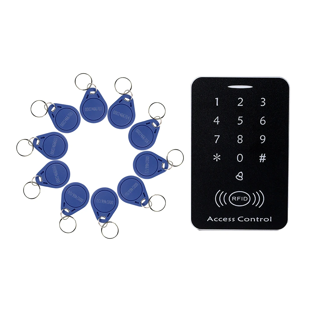 New 125KHz RFID Access Control System Security ID Card Password Door Lock 10 Keyfobs
New 125KHz RFID Access Control System Security ID Card Password Door Lock 10 Keyfobs