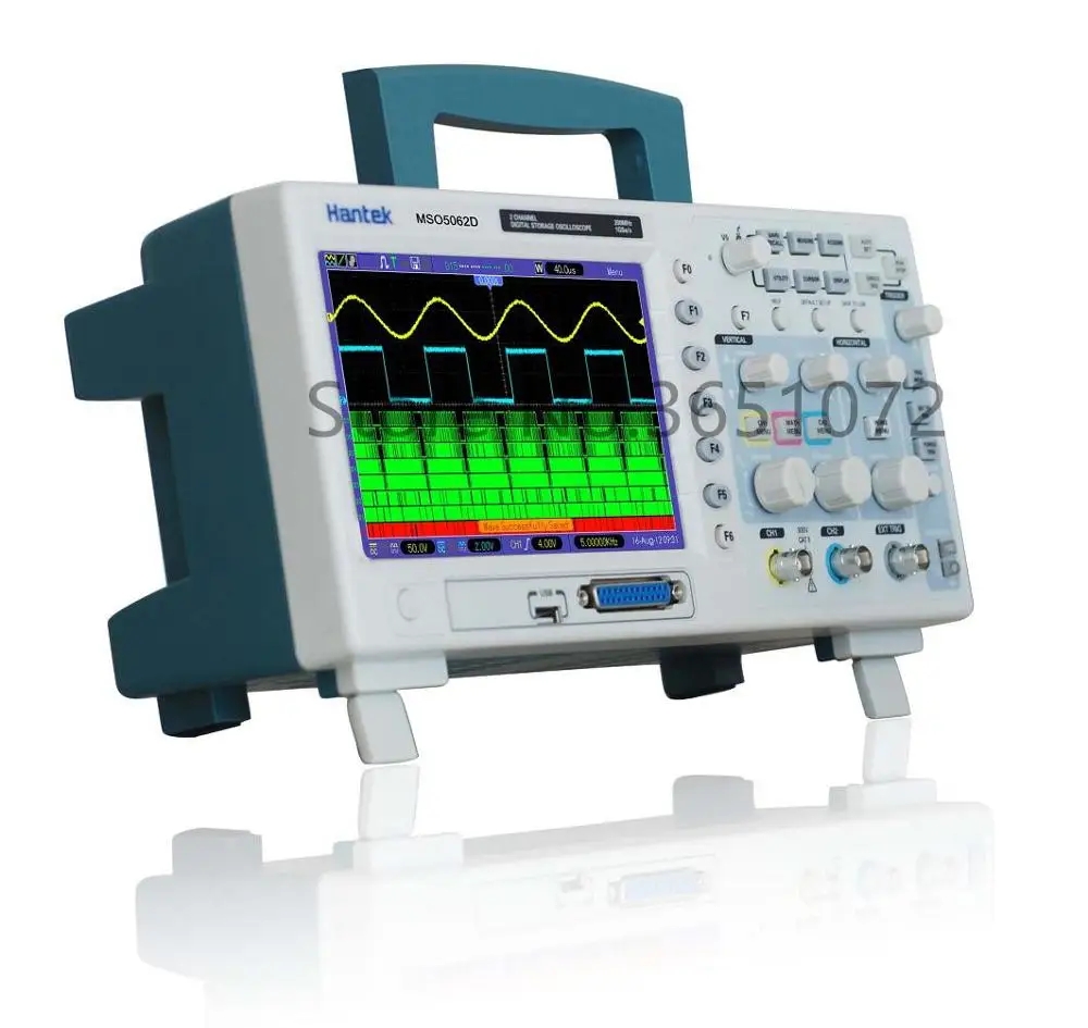 Hantek MSO5062D 60MHz 2 CH 1GSa/s Digital storage oscilloscope with osciloscopio portable Scopemeter
Hantek MSO5062D 60MHz 2 CH 1GSa/s Digital storage oscilloscope with osciloscopio portable Scopemeter