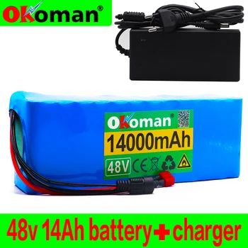 48V 14Ah 1000watt 13S3P Lithium ion Battery Pack For MH1 54.6v E-bike Electric bicycle Scooter with 25A discharge BMS+charger
48V 14Ah 1000watt 13S3P Lithium ion Battery Pack For MH1 54.6v E-bike Electric bicycle Scooter with 25A discharge BMS+charger