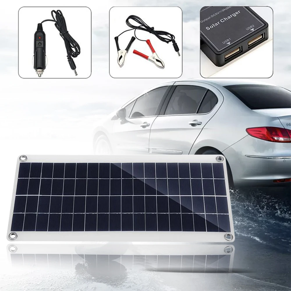 Outdoor 15W Dual USB Solar Panel High Efficiency Polycrystalline Silicon Solar Cell DIY Camping Power Charger Compatible
Outdoor 15W Dual USB Solar Panel High Efficiency Polycrystalline Silicon Solar Cell DIY Camping Power Charger Compatible