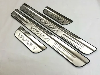 4PCS Stainless Steel Scuff Plate Guards Door Sill Pedal Threshold Strip Car-Styling Sticker FOR Suzuki Vitara 2015-- 2018
4PCS Stainless Steel Scuff Plate Guards Door Sill Pedal Threshold Strip Car-Styling Sticker FOR Suzuki Vitara 2015-- 2018