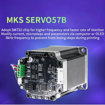 MKS SERVO57B NEMA23 STM32 closed loop stepper motor Driver CNC 3d printer parts prevents losing steps for Gen_L SGen_L
MKS SERVO57B NEMA23 STM32 closed loop stepper motor Driver CNC 3d printer parts prevents losing steps for Gen_L SGen_L