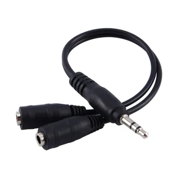 3.5mm Jack 1 in 2 Couples Sudio Line Earbud Headset Y Splitter Cable
3.5mm Jack 1 in 2 Couples Sudio Line Earbud Headset Y Splitter Cable