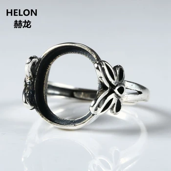 925 Sterling Silver Women Ring Engagement Wedding Fine Jewelry For 11X13mm Oval Cabochon Semi Mount Retro Vintage Ring
925 Sterling Silver Women Ring Engagement Wedding Fine Jewelry For 11X13mm Oval Cabochon Semi Mount Retro Vintage Ring