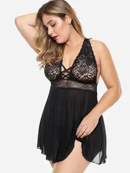 Women Night Dress Sexy Hot Sleepwear V-Neck Lace Perspective Plus Size 4XL Underwear Nightwear Home Suit Summer пижама
Women Night Dress Sexy Hot Sleepwear V-Neck Lace Perspective Plus Size 4XL Underwear Nightwear Home Suit Summer пижама