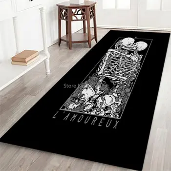 Halloween Theme Skeleton Pattern Rectangle Area Rug Soft Flannel Floor Mat Carpet With Non-Slip Back Holiday Home Decorations. 
Halloween Theme Skeleton Pattern Rectangle Area Rug Soft Flannel Floor Mat Carpet With Non-Slip Back Holiday Home Decorations.