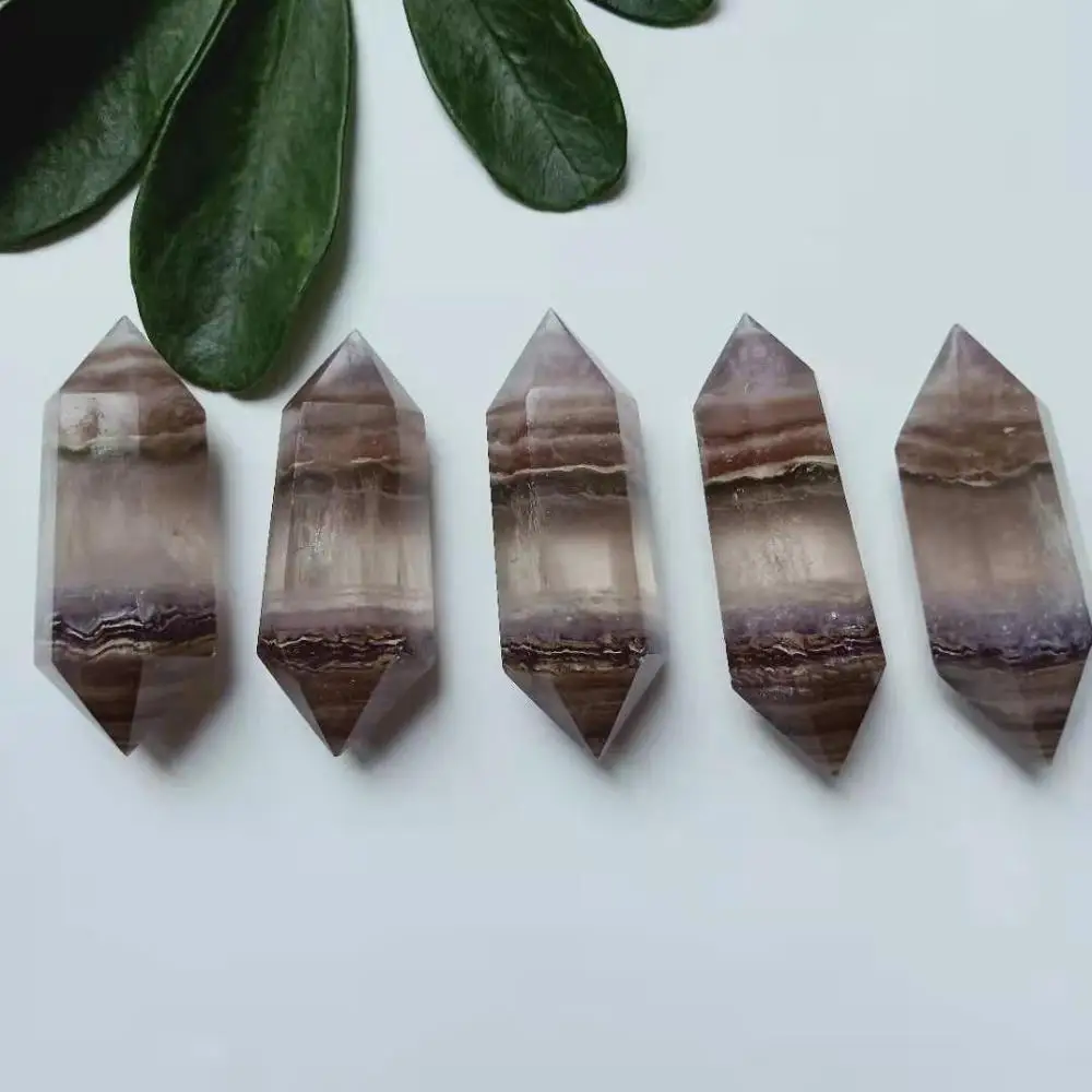 Wholesale Price High Quality Colorful Fluorite Double Points Wand Hand Polished Healing Crystal point for Home Decor WYQ
Wholesale Price High Quality Colorful Fluorite Double Points Wand Hand Polished Healing Crystal point for Home Decor WYQ