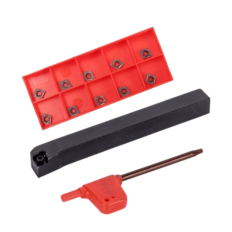 New SCLCR0808F06 SCLCR1010H06 SCLCR1212H06 95 Degree Spiral Turning Tool Holder SCLCL06 Boring Bar CCMT060204 Carbide Insert
New SCLCR0808F06 SCLCR1010H06 SCLCR1212H06 95 Degree Spiral Turning Tool Holder SCLCL06 Boring Bar CCMT060204 Carbide Insert