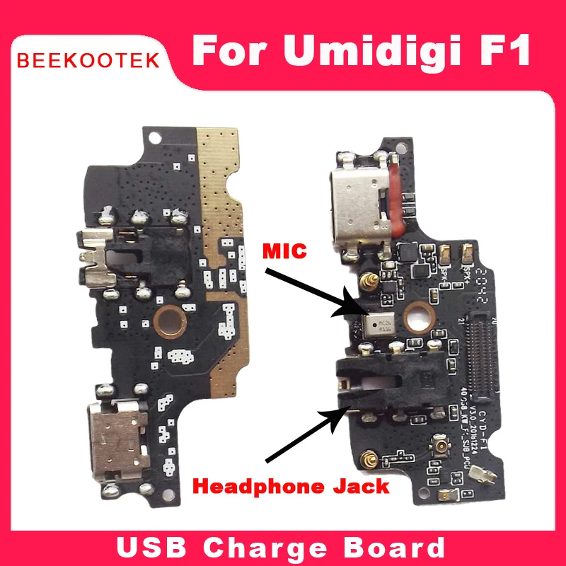 Новая оригинальная плата с разъемом для наушников и микрофоном Umidigi F1 Play USB