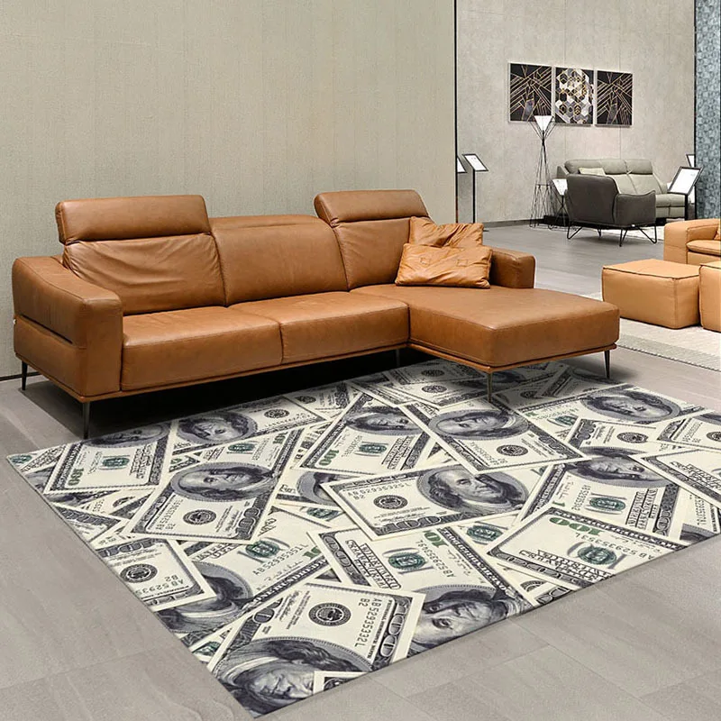 Creative Money Carpet with Dollars and Pounds Patterns Design for Bedroom or Living Room Usage
Creative Money Carpet with Dollars and Pounds Patterns Design for Bedroom or Living Room Usage