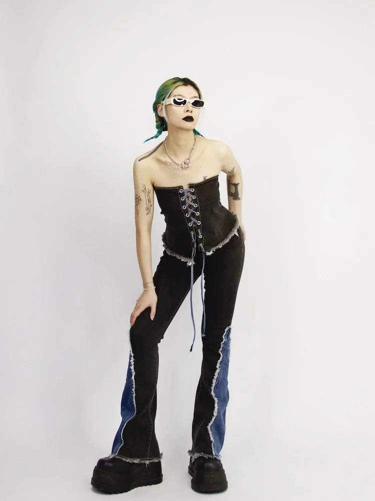 New Spring Autumn Women Harajuku Color Matching Elasticity Pants Streetwear High Waist Casual Fashion Hip Hop Female Trouser
New Spring Autumn Women Harajuku Color Matching Elasticity Pants Streetwear High Waist Casual Fashion Hip Hop Female Trouser