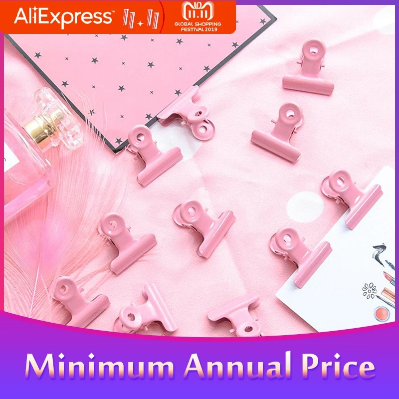 Fashion Cute Pink Metal Binder Clip For Note Photo Paper Postcard Storage R20
Fashion Cute Pink Metal Binder Clip For Note Photo Paper Postcard Storage R20