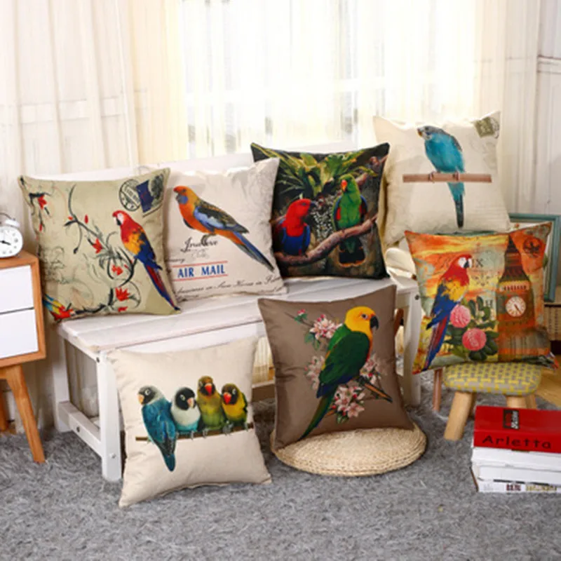 BZ295 parrot pillow Cushion Cover Pillowcase Sofa/Car Cushion /Pillow Home Textiles supplies
BZ295 parrot pillow Cushion Cover Pillowcase Sofa/Car Cushion /Pillow Home Textiles supplies