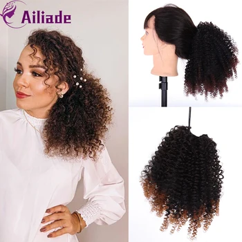 AILIADE 14Inch Synthetic Bouncy Curly Hair Ponytail With Hairpins Hair Extensions Drawstring Clip In Hairpieces For Black Women
AILIADE 14Inch Synthetic Bouncy Curly Hair Ponytail With Hairpins Hair Extensions Drawstring Clip In Hairpieces For Black Women