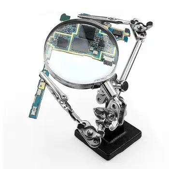 2020 Helping Third Hand Tool Soldering Stand With 5X Welding Magnifying Glass 2 Alligator Clips 360 Degree Rotating Adjustable
2020 Helping Third Hand Tool Soldering Stand With 5X Welding Magnifying Glass 2 Alligator Clips 360 Degree Rotating Adjustable