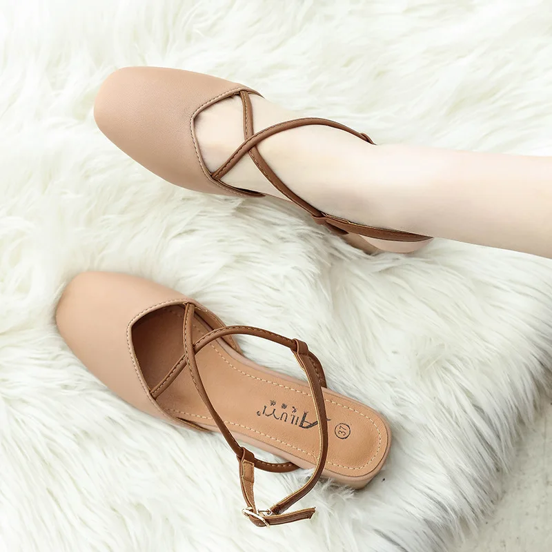 Sandals Women's Semi-high Heeled WOMEN'S Shoes 2019 Spring Summer New Style Korean-style Grandma Shoes Shallow Mouth Cross-Style
Sandals Women's Semi-high Heeled WOMEN'S Shoes 2019 Spring Summer New Style Korean-style Grandma Shoes Shallow Mouth Cross-Style