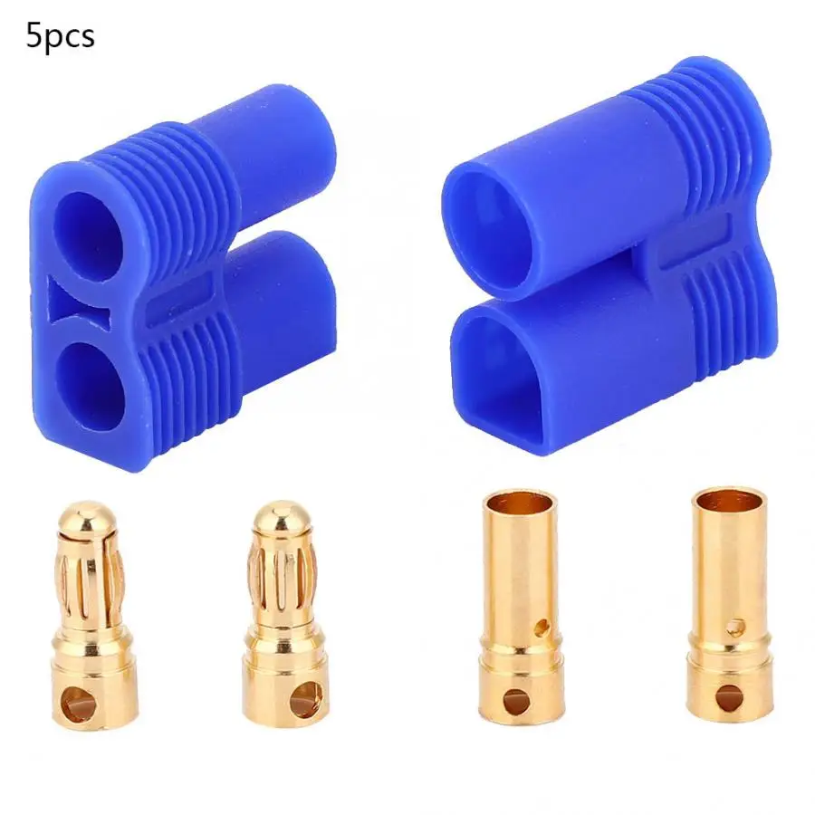 5 Set EC3 Connector Male-Female Type Lithium Battery 3.5mm Blue Connector for Model RC Airplane
5 Set EC3 Connector Male-Female Type Lithium Battery 3.5mm Blue Connector for Model RC Airplane