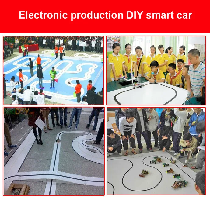 Intelligent Tracking Smart Car Robot DIY Kits with TT Motor Wheel Electronic LFX-ING
Intelligent Tracking Smart Car Robot DIY Kits with TT Motor Wheel Electronic LFX-ING