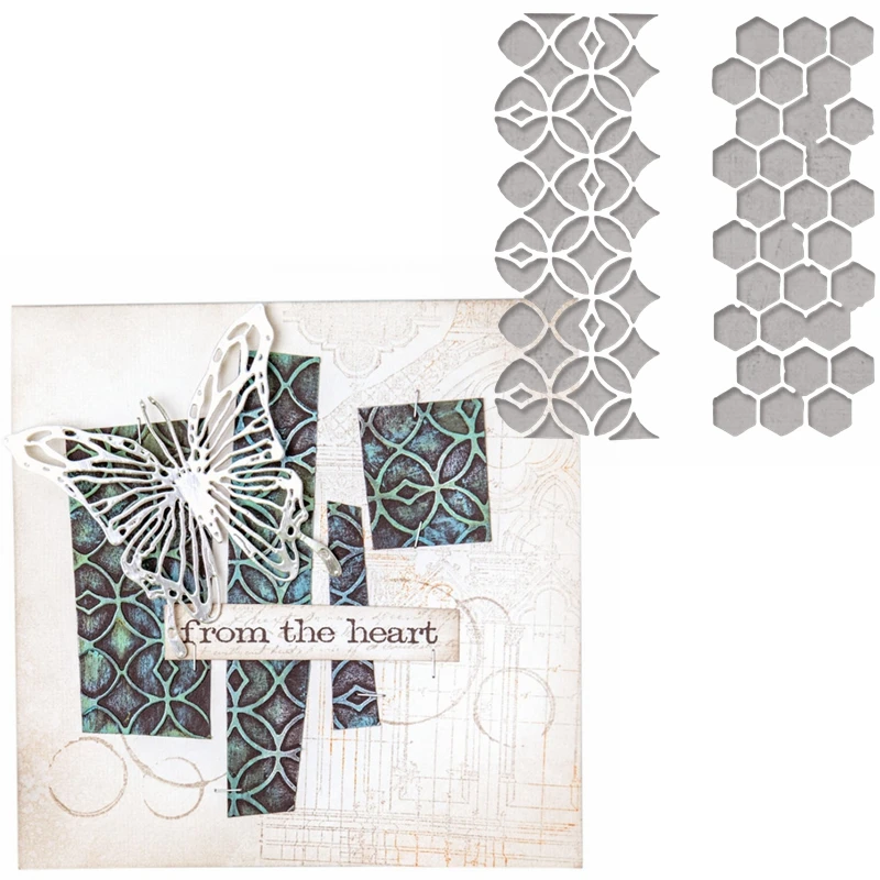 Honeycomb+Abstract Pattern Metal Cutting Dies 2 Patterns Die Cuts For Card Making DIY Dies Scrapbooking Crafts Cards 2020
Honeycomb+Abstract Pattern Metal Cutting Dies 2 Patterns Die Cuts For Card Making DIY Dies Scrapbooking Crafts Cards 2020