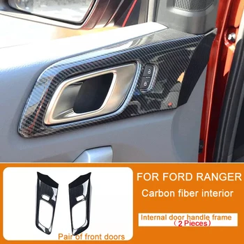 Interior decoration car accessories high quality ABS plastic carbon fiber internal door handle frame for ford ranger 2015-2019
Interior decoration car accessories high quality ABS plastic carbon fiber internal door handle frame for ford ranger 2015-2019