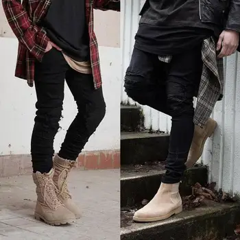 Mens Slim Jeans Rip Slim fit Stretch Denim Distress Frayed Biker Jeans Boys
Mens Slim Jeans Rip Slim fit Stretch Denim Distress Frayed Biker Jeans Boys