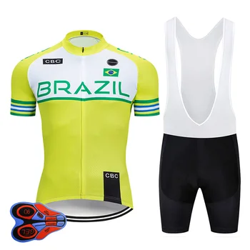 2020 Pro Team BRAZIL Cycling Clothing 9D Set MTB Uniform Bicycle Clothes Summer Quick Dry Bike Jersey Mens Short Maillot Culotte 
2020 Pro Team BRAZIL Cycling Clothing 9D Set MTB Uniform Bicycle Clothes Summer Quick Dry Bike Jersey Mens Short Maillot Culotte
