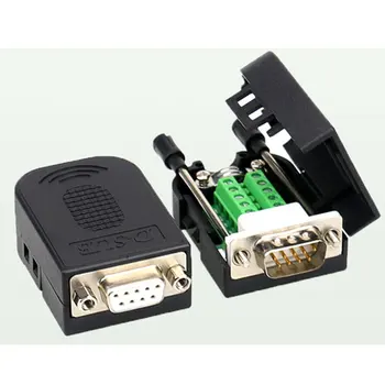 DB9 Welding-free Male Plug Female Socket Buckle Shell Kit RS232 9 Pin Serial Port Connector RS485 RS422 Interface D-Sub9 Adapter
DB9 Welding-free Male Plug Female Socket Buckle Shell Kit RS232 9 Pin Serial Port Connector RS485 RS422 Interface D-Sub9 Adapter