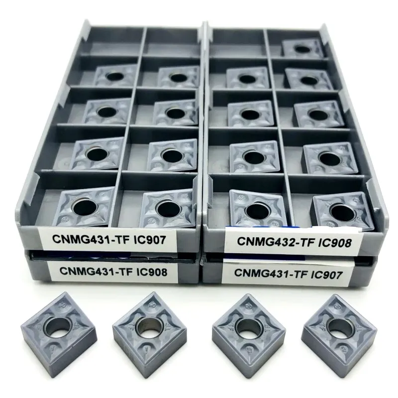 CNMG120404 CNMG120408 TF IC907 908 inner hole outer circle turning tool turning insert hardened CNC cutting tool carbide 
CNMG120404 CNMG120408 TF IC907 908 inner hole outer circle turning tool turning insert hardened CNC cutting tool carbide