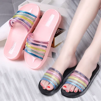 2020 New Summer Women Slippers Sweet Rainbow Girls Shoes Slippers Home Non-slip Bathroom Outdoor Sandals Slippers Beach Shoes
2020 New Summer Women Slippers Sweet Rainbow Girls Shoes Slippers Home Non-slip Bathroom Outdoor Sandals Slippers Beach Shoes
