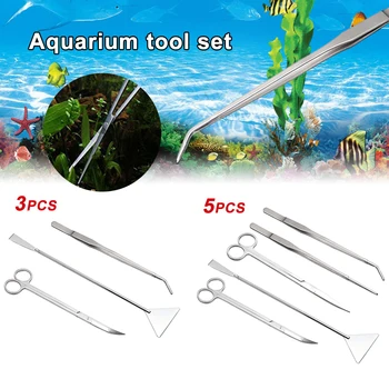 Aquarium Tank Stainless Steel Long Tweezer Scissor Set Spatula Aquascaping Tool 3
Aquarium Tank Stainless Steel Long Tweezer Scissor Set Spatula Aquascaping Tool 3