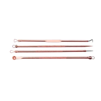 4PCS Blackhead Remover Kit Comedone Extractor Tool Set for Facial Zit Popping Anti-microbial Double-side Treatment for Blemishes
4PCS Blackhead Remover Kit Comedone Extractor Tool Set for Facial Zit Popping Anti-microbial Double-side Treatment for Blemishes