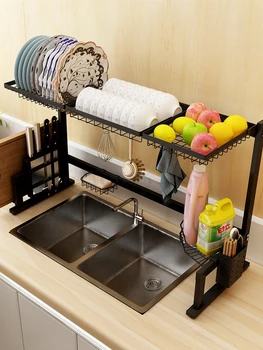 Jiechen kitchen sink above the rack drain stainless steel chopping board chopsticks cage dish rack
Jiechen kitchen sink above the rack drain stainless steel chopping board chopsticks cage dish rack