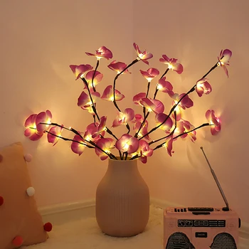 73CM Artificial Flowers led Fairy String Lights Fake Flower Branch Christmas Garland For Wedding Valentine Day Event Party Decor
73CM Artificial Flowers led Fairy String Lights Fake Flower Branch Christmas Garland For Wedding Valentine Day Event Party Decor