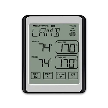 CH-212 Double Probe Smart Touch Screen Control Food Thermometer BBQ Thermometer That Can Set Alarm Thermometer
CH-212 Double Probe Smart Touch Screen Control Food Thermometer BBQ Thermometer That Can Set Alarm Thermometer